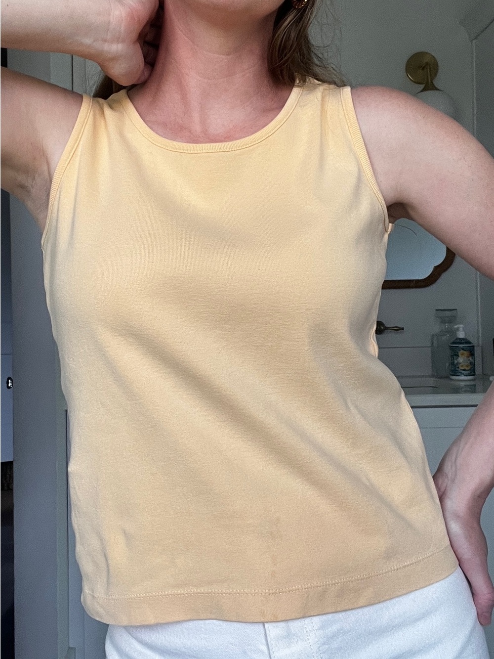 Relativity Pale Yellow Crewneck Tank